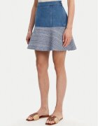 GUESS Fustă mini W5GD87 WH610 Regular Fit