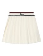 GUESS Fustă plisată J5BD16 Z1152 Écru Regular Fit