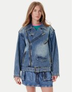 GUESS Geacă de blugi W5YN70 D4XYZ Regular Fit