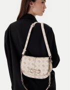 GUESS Geantă Carrie Logo HWGP98 98200 Écru