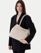 GUESS Geantă Carrie Logo HWGP98 98220 Écru