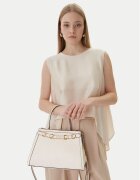 GUESS Geantă Dovie HWKG99 09060 Écru