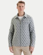 GUESS Jachetă cămașă M6GL05 W1661 Gri Classic Fit