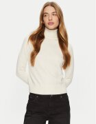 GUESS JEANS Bluză cu gât W4BR15 Z3HO2 Écru Regular Fit