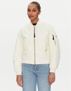 GUESS JEANS Geacă bomber W5RL81 WHAA2 Écru Regular Fit