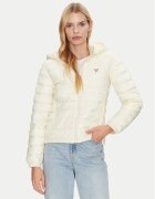 GUESS JEANS Geacă din puf W5RL99 WHAB2 Écru Regular Fit
