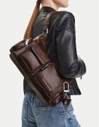 GUESS JEANS Geantă CEO-GUESS-B-012-10 Maro închis