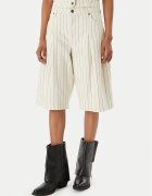 GUESS JEANS Pantaloni scurți de blugi W6GDY5 D7961 Écru Loose Fit