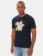GUESS JEANS Tricou 183589 Albastru Classic Fit
