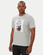 GUESS JEANS Tricou M6YI82 K6411 Gri deschis Regular Fit