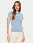GUESS JEANS Tricou W4YI01 J1314 Albastru celest Regular Fit