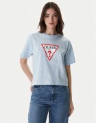 GUESS JEANS Tricou W4YI73 K8HM0 Albastru celest Regular Fit