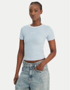 GUESS JEANS Tricou W6GPA9 KF641 Albastru celest Slim Fit