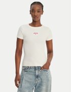 GUESS JEANS Tricou W6GPZ3 KA0H1 Écru Slim Fit
