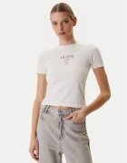 GUESS JEANS Tricou W6RI15 J1314 Écru Regular Fit
