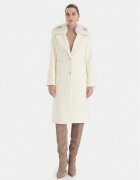 GUESS Palton de lână W5BL19 W2642 Écru Regular Fit
