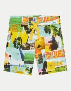GUESS Pantalon scurți din material N5GD13 KA6R4 Regular Fit