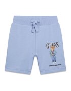 GUESS Pantalon scurți din material N6RD02 KAD74 Albastru celest Regular Fit
