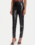 GUESS Pantaloni din imitație de piele New Prescilla Petite W4BB18 WGIK0 Slim Fit