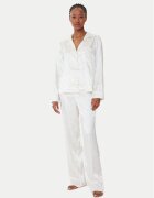GUESS Pijama O5BX05 W4732 Écru Regular Fit