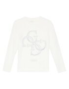 GUESS Pulover J5BR07 Z0720 Écru Regular Fit