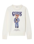 GUESS Pulover L6RR04 Z2ZK2 Écru Regular Fit