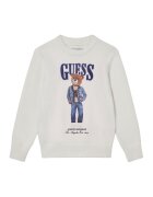 GUESS Pulover N6RR01 Z2ZK2 Écru Regular Fit