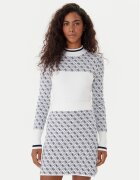 GUESS Pulover W5BR24 Z3JD2 Écru Slim Fit