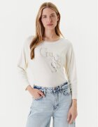 GUESS Pulover W5YR22 Z2NQ2 Écru Regular Fit