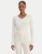 GUESS Pulover W6RR50 Z2NQ2 Écru Regular Fit