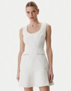 GUESS Rochie cocktail W6RK28 WJ632 Écru Regular Fit
