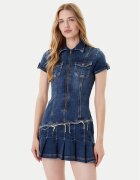 GUESS Rochie de blugi W5YK71 D4H1D Regular Fit