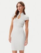 GUESS Rochie tricotată W5GK46 Z3L10 Écru Slim Fit