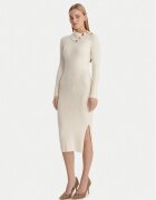 GUESS Rochie tricotată W6RK01 Z2YJ2 Écru Regular Fit