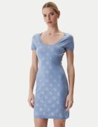 GUESS Rochie tricotată W6RK92 Z3JD2 Albastru celest Regular Fit