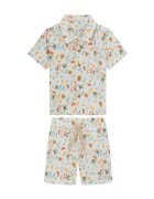 GUESS Set cămașă și șorturi din material textil I6GG09 WO730 Regular Fit