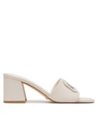 GUESS Şlapi Gals FLJGAS LEA03 Écru