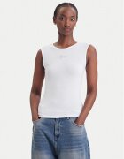 GUESS Top W6YP1 7K3881 Alb Slim Fit