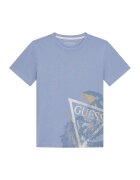 GUESS Tricou L6RI14 K8HM4 Albastru celest Regular Fit