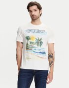 GUESS Tricou M5YI38 KBW41 Écru Regular Fit