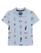 GUESS Tricou polo N6RP01 KBV51 Albastru celest Regular Fit