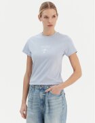 GUESS Tricou V4YI21 KCDH1 Albastru celest Regular Fit