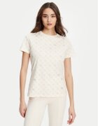 GUESS Tricou V5YI04 I3Z14 Écru Regular Fit