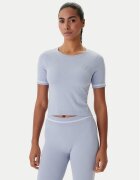 GUESS Tricou V6RP02 Z4692 Albastru celest Slim Fit
