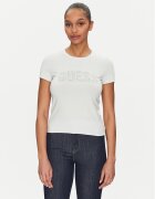 GUESS Tricou W5GI04 J1314 Albastru celest Slim Fit