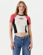 GUESS Tricou W5YR44 Z2YJ2 Écru Regular Fit