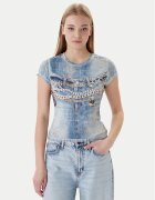 GUESS Tricou W6RI52 KCCG0 Regular Fit