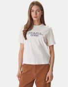 GUESS Tricou x NORTH SAILS W6GI03 K2657 Écru Relaxed Fit