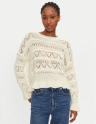 Haveone Pulover MEV-M119 Écru Regular Fit