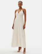 Haveone Rochie de vară AFF-N011 Écru Loose Fit